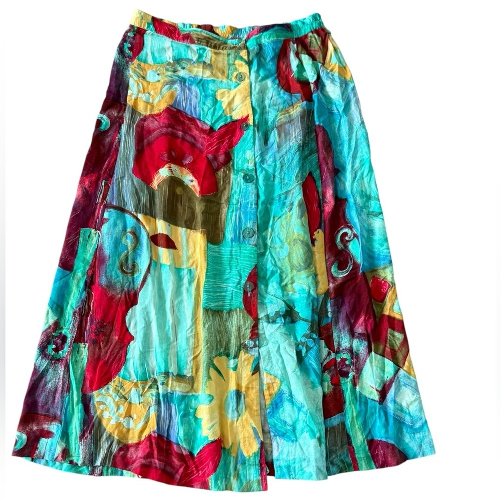 Vintage Sea Suns Petite Skirt Made in USA – Abstract Floral